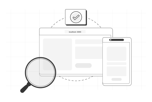 Test following the standard running on web and a real mobile device